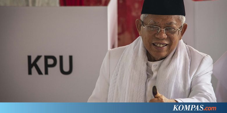 TPS Ma'ruf: Jokowi-Ma'ruf 132 Suara, Prabowo-Sandiaga 129 Suara