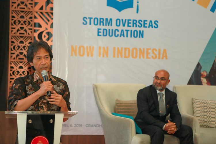 Penandatanganan MOU kemitraan Storm Education Group dari India dan PT Millenia Khazanah Inspirasi (Millennia 21st Century Academy) Indonesia di Jakarta (7/4/2019) sekaligus menandai dibukanya kantor perwakilan Storm Overseas Education di Jakarta yang juga merupakan pertama di Asia Tenggara.