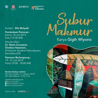E-Poster Pameran Gigih Wiyono bertajuk Subur Makmur