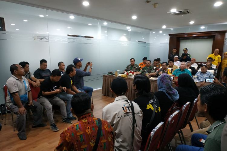 Kapolda Kepulauan Bangka Belitung Brigjen (Pol) Istiono memberi penjelasan terkait pengamanan Pemilu 2019.
