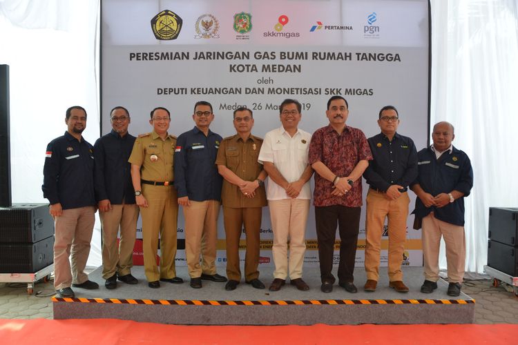 Peresmian Jaringan Gas (Jargas) untuk Rumah Tangga di Kota Medan