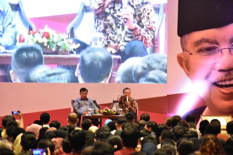 Wakil Presiden Jusuf Kalla menghadiri acara silaturahmi kebangsaan di Mataram, Sabtu (6/4/2019).