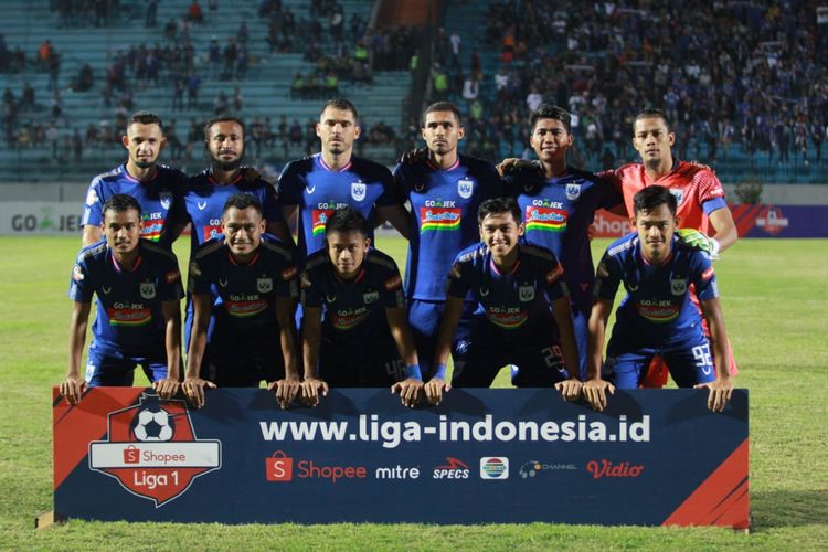 Susunan pemain utama PSIS Semarang pada laga Liga 1 2019 versus Persela, 6 Juli 2019. 