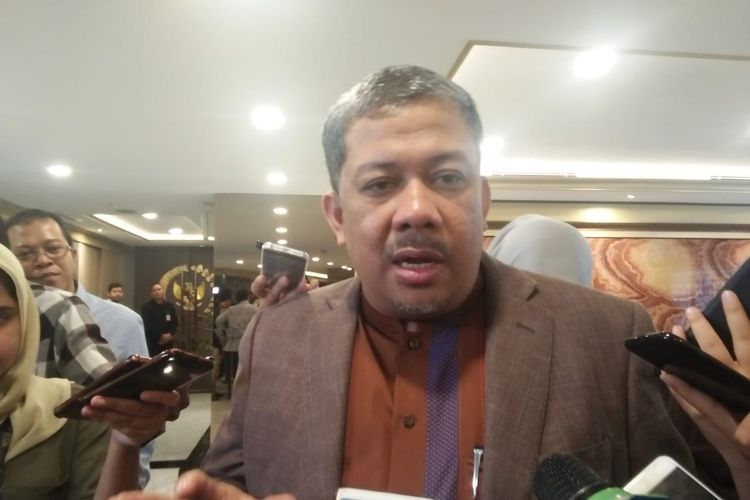 Wakil Ketua DPR RI Fahri Hamzah di Kompleks Parlemen, Senayan, Jakarta, Rabu (31/7/2019)