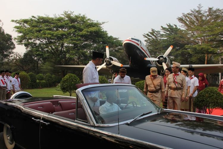 Suasana upacara 17 Agustus yang diselenggarakan oleh Garuda Indonesia