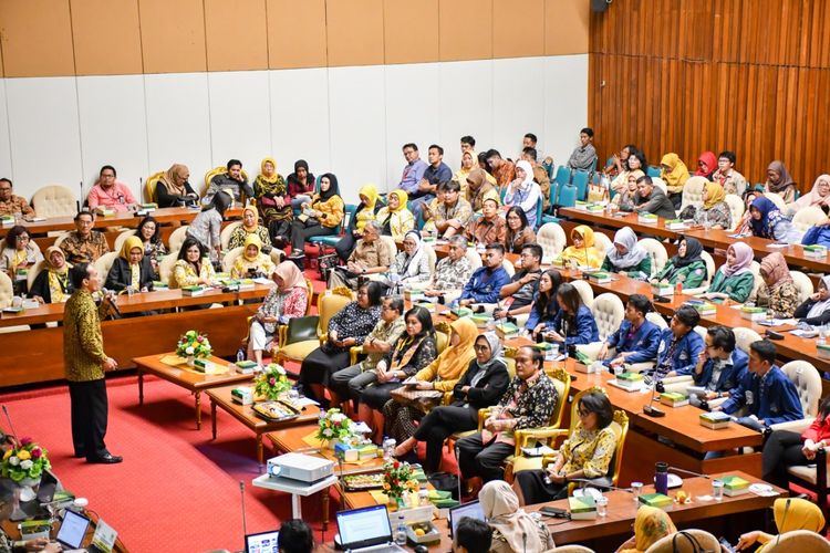 Seminar pendidikan yang digelar Kesatuan Perempuan Partai Golkar (KPPG) di Kompleks DPR RI, Rabu (18/9/2019).