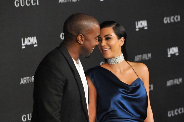 Pasangan Kanye West dan Kim Kardashian