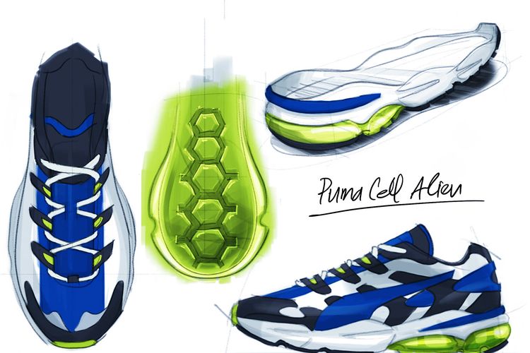 Puma Cell Alien OG, sepatu rancangan Raka Gemma Maulid