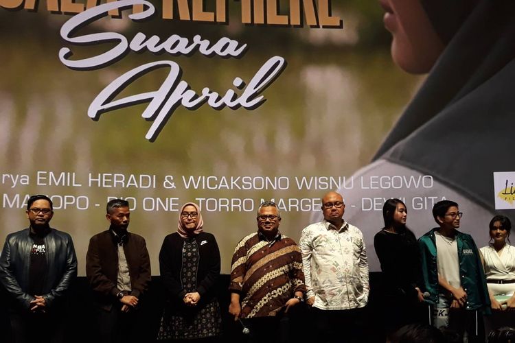 Peluncuran film Suara Pemilu di Epicentrum XXI, Kuningan, Jakarta Selatan, Jumat (15/3/2019).