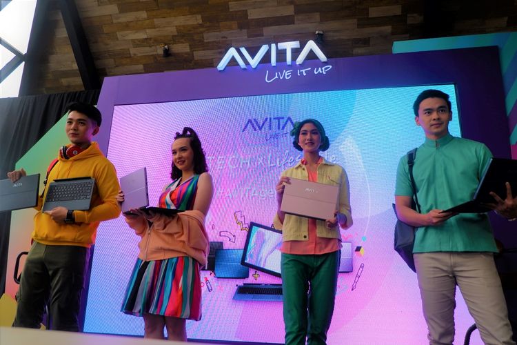 Peluncuran laptop Avita Magus di Jakarta, Kamis (16/5/2019).