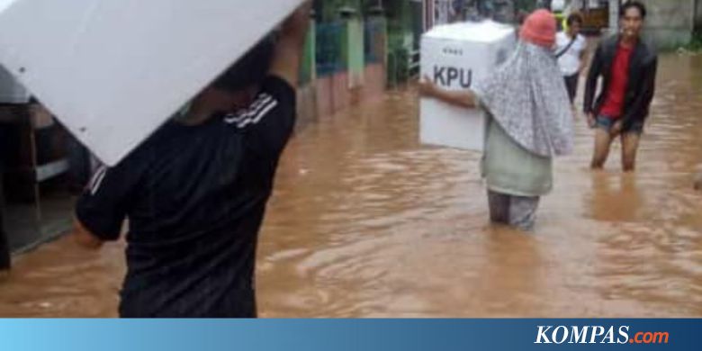 Direndam Banjir, TPS di Cimanggung Sumedang Dipindahkan