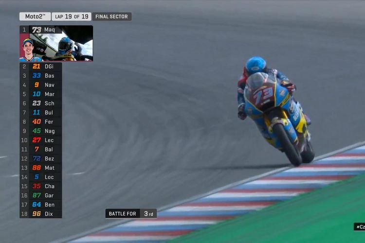 Alex Marquez menang di Brno.