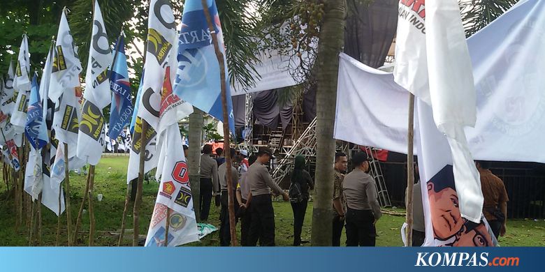 Prabowo Kampanye di Pangkal Pinang, Ratusan Aparat Gabungan Kawal Pengamanan