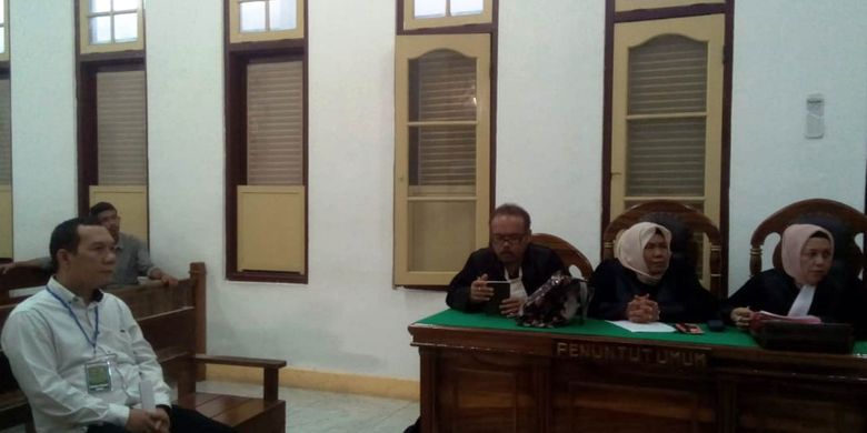 Terbukti bersalah melakukan tindak pidana Pemilu, Ibrahim Martabaya divonis tiga bulan penjara oleh majelis hakim PN Medan, Rabu (27/3/2019). 