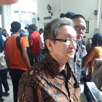 Pengacara Maqdir Ismail di Pengadilan Negeri Jakarta Selatan, Selasa (14/5/2019).