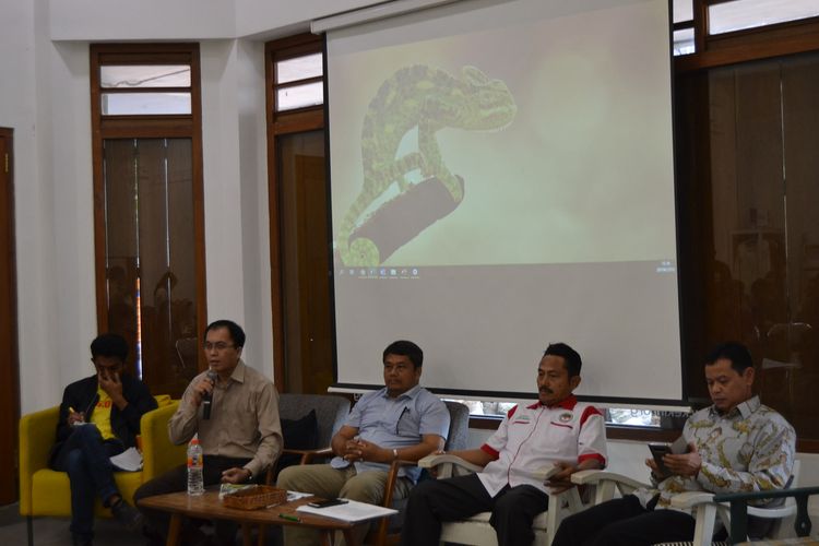Diskusi jaringan Organisasi Petani Sawit Indonesia yang membahas alokasi dana BPDP-Sawit di Jakarta, Jumat (28/6/2019)