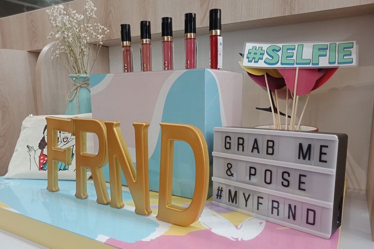 FRND, salah satu brand lokal yang dapat ditemui di Beauty Bar, The Goods Dept Pacific Place, Jakarta Selatan, Jumat.
