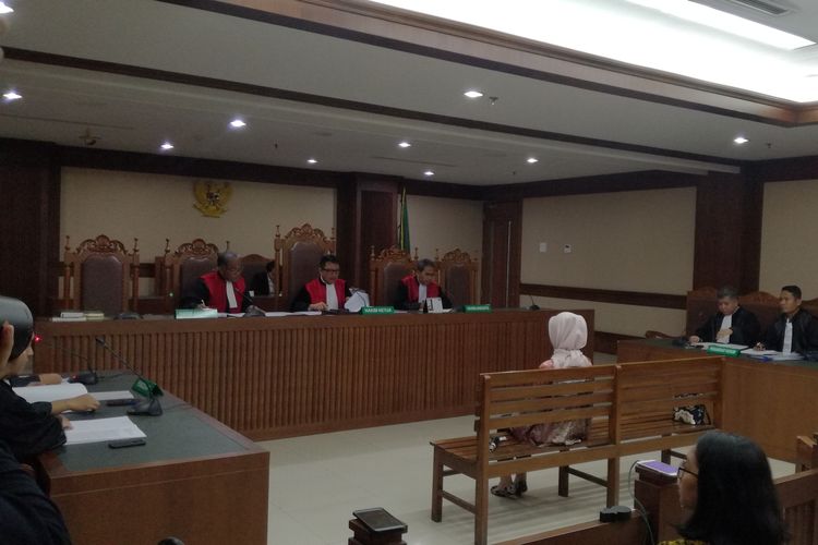 Sidang Terdakwa Marketing Manager PT Humpuss Transportasi Kimia (HTK) Asty Winasti di Pengadilan Tipikor Jakarta, Rabu (19/6/2019)