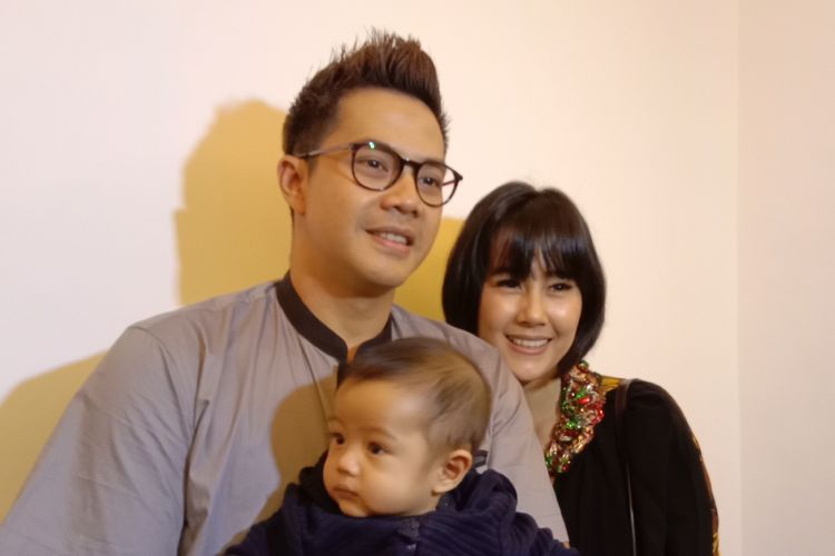 Arie Dwi Andhika dan Ardina Rasti diabadikan di Tribrata Dharmawangsa, Jakarta Selatan, Sabtu (18/5/2019).