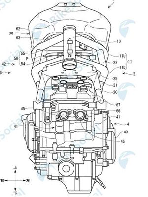 Gambar paten Suzuki GSX-R300.