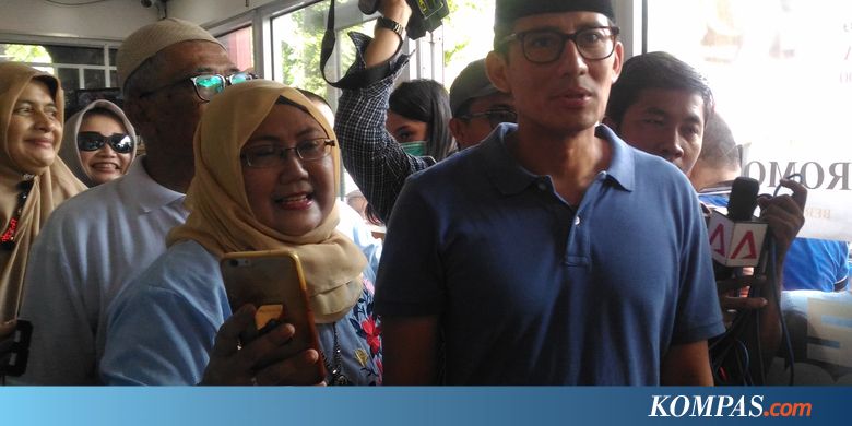 Sandiaga: Survei Litbang Kompas Dekat dengan Survei Internal Kami
