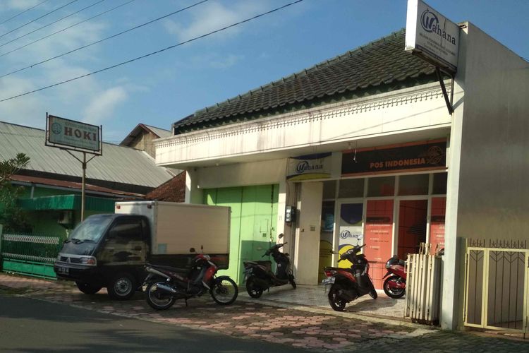 Lokasi diduga gudang penyimpanan kosmetik ilegal di Jalan Tarumanegara Kota Magelang yang belum lama ini digerebeg BPOM Semarang, 30 April 2019 lalu. 