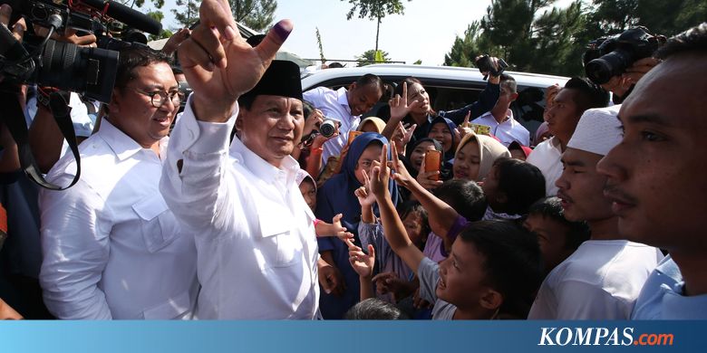 Klaim Menang, Prabowo Minta Pendukungnya Lawan Kebohongan