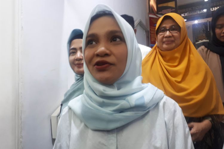 Hanum Salsabiela Rais di Polda Metro Jaya, Senin (27/5/2019).