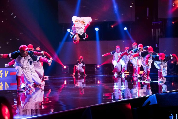 Junior Good Vibes tampil dalam babak grand final Asia Got Talent season 3 di Marina Bay Sands, Singapura, Kamis (4/4/2019) waktu setempat.