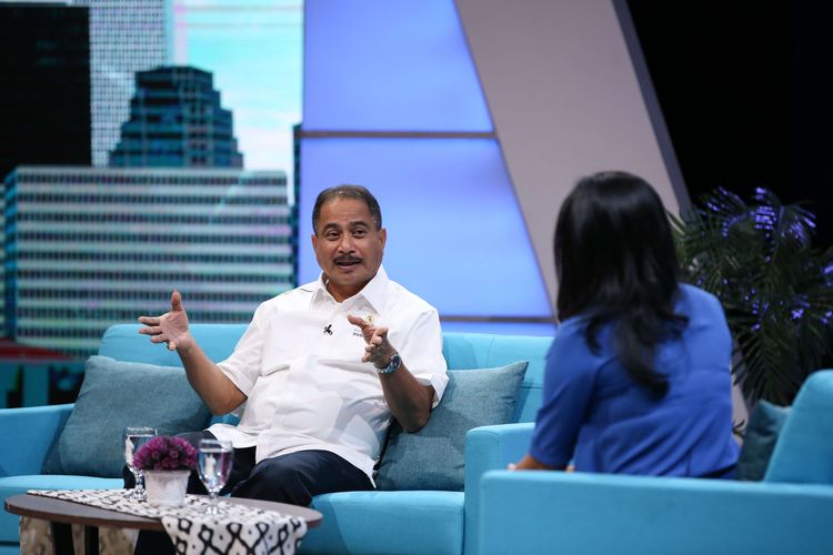 Menteri Pariwisata, Arief Yahya menjadi narasumber salam acara zona inspirasi di Kompas TV, Jakarta, Senin (29/4/2019).