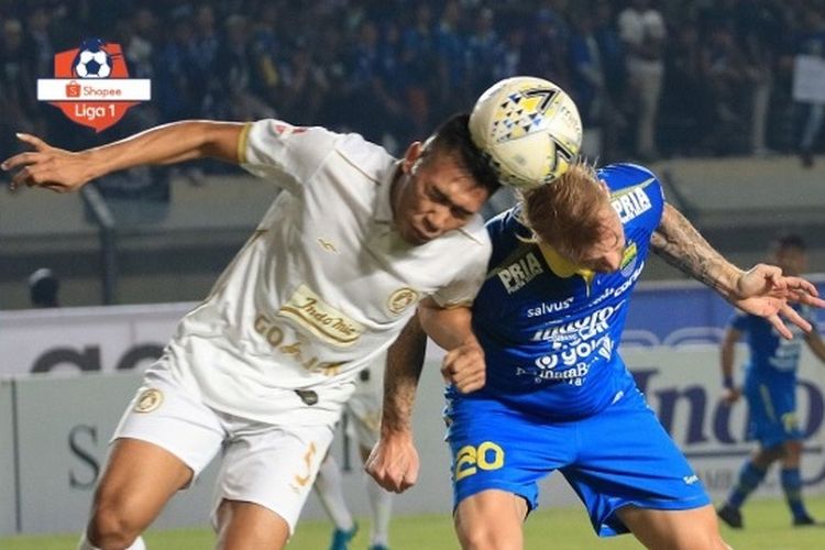 Laga Persib Bandung vs PSS Sleman pada lanjutan pekan ke-17 Liga 1 2019.