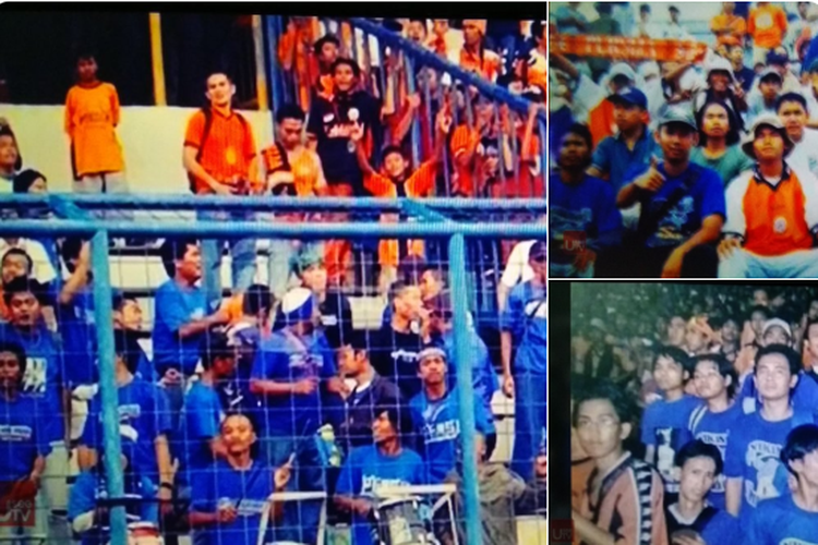 Foto-foto masa saat The Jakmania dan Bobotoh masih bisa berada dalam satu tribune di laga Persija Jakarta vs Persib Bandung. Kondisi ini terjadi di masa-masa awal Liga Indonesia sebelum tahun 2001.