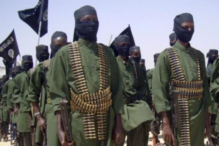 Pasukan kelompok militan Somalia, Al-Shabaab.
