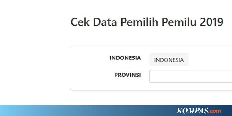 Begini Cara Cek Nama di Daftar Pemilih Pemilu 2019 