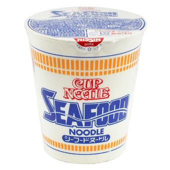 Cup Noodle Rasa Hidangan Laut dari Nissin Foods.