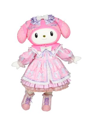 Gaun ulang tahun ke-45 My Melody untuk sesi berpelukan.