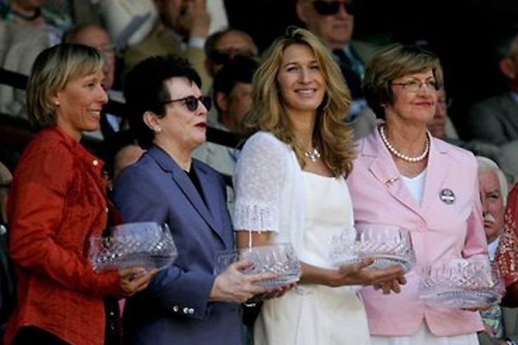 Para legenda tenis masa lalu: Martina Navratilova, Billie Jean King, Steffi Graf dan Margaret Court 
