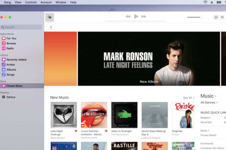 Aplikasi Apple Music standalone.