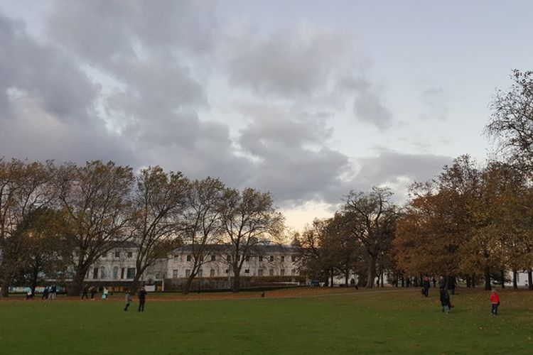 Salah satu sudut Greenwich Park di Greenwich, London.
