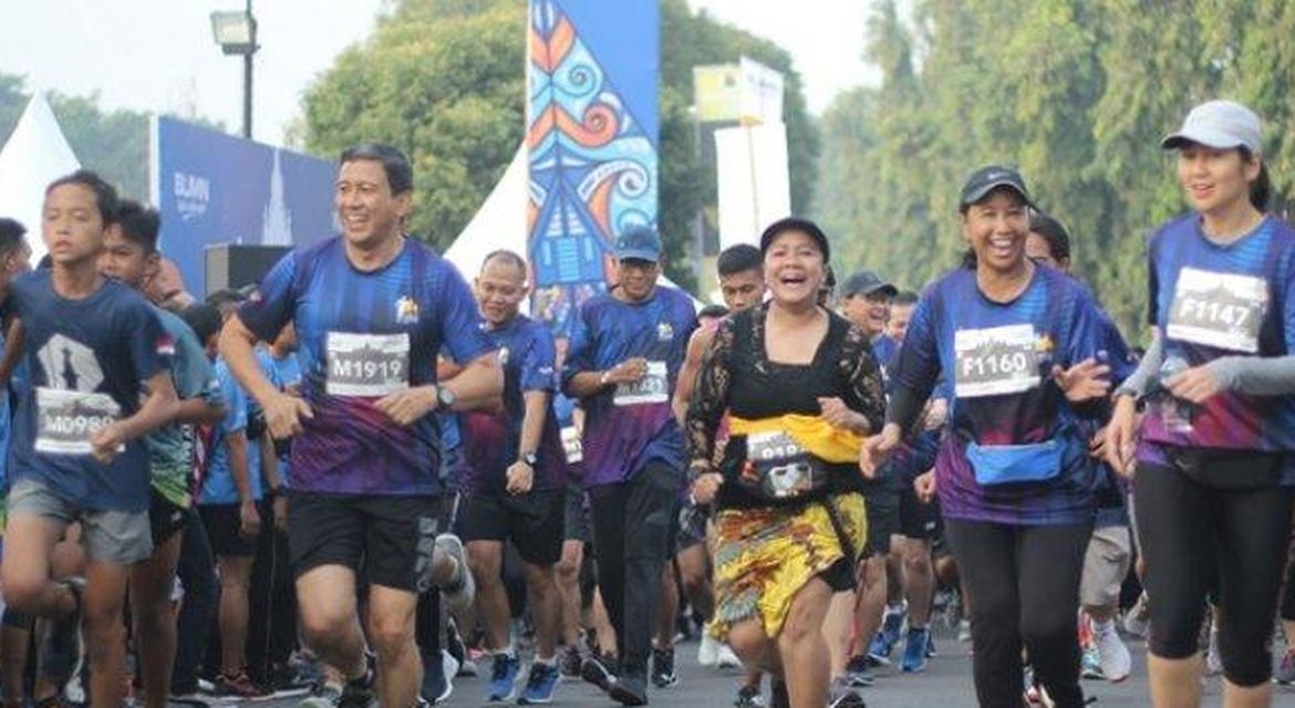 Ribuan Pelari Ramaikan Mandiri Jogja Marathon 2019, Menteri BUMN dan Bupati Sleman pun Ikut Berlari