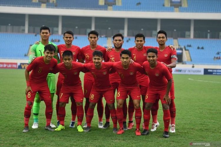 Tim Nasional Indonesia U-23, jumat (10/5/2019)