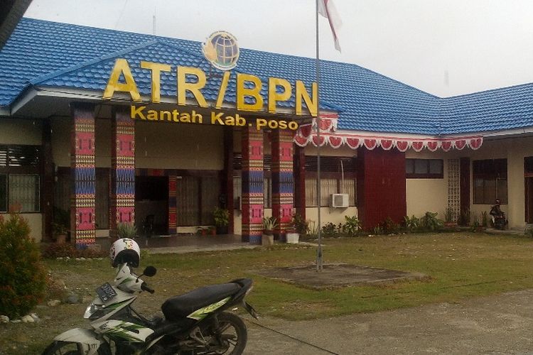 Foto : Kantor ATR-BPN  Pertanahan Kabupaten Poso Jumat (10/11/2017)
