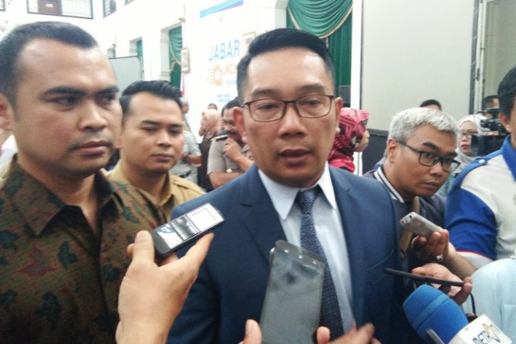 Gubernur Jabar Ridwan Kamil saat ditemui wartawan di Gedung Sate, Jalan Diponegoro beberapa waktu lalu.