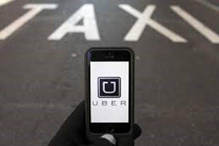 Ilustrasi taksi online Uber