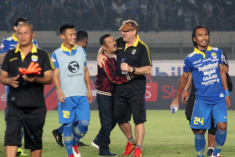 Pelatih Persib Bandung, Robert Rene Alberts. (KOMPAS.com/SEPTIAN NUGRAHA)