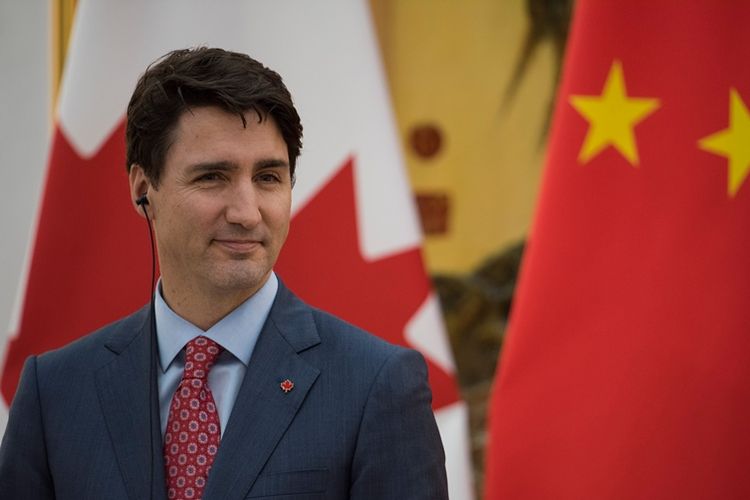 Perdana Menteri Kanada Justin Trudeau saat berkunjungan ke China.