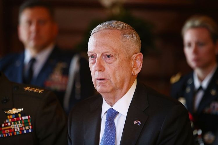 Menhan AS Jim Mattis.