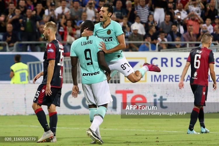 Striker Inter Milan mendapat ejekan berbau rasial setelah mencetak gol kemenangan saat melawan cagliari, Minggu (1/2/2019) waktu setempat.