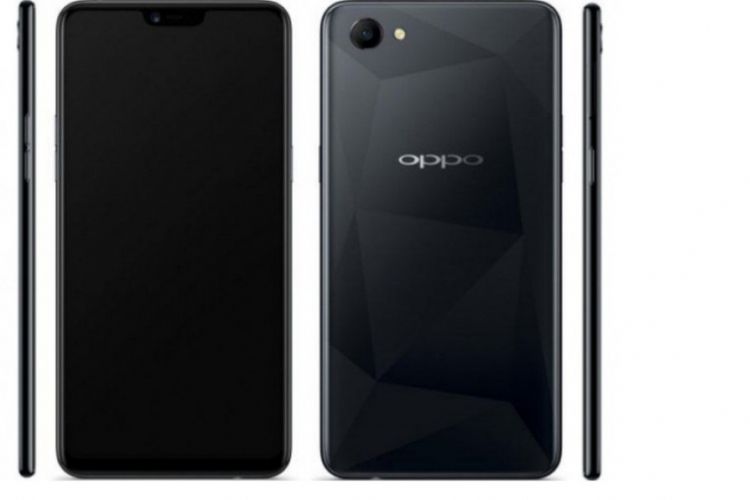 Bocoran Oppo A3 dengan tampilan muka yang dihiasi notch dan kamera tunggal di bagian punggung.