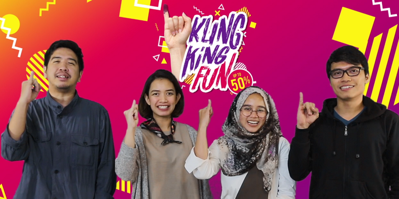 Program Klingking Fun hadirkan berbagai bonus bagi masyarakat yang menggunakan hak pilihnya pada Pemilu Serentak 17 April 2019. 
